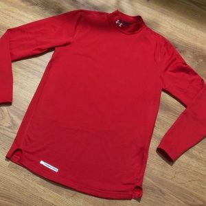 MENS RED COLD GEAR MOCK NECK